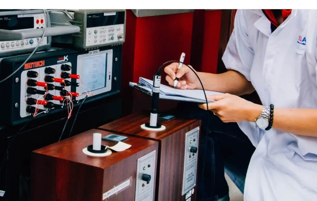 Isotech Gallium Cells in use during a laboratory calibration