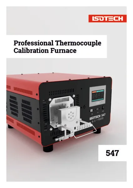 547 Thermocouple Calibration Furnace Front Cover