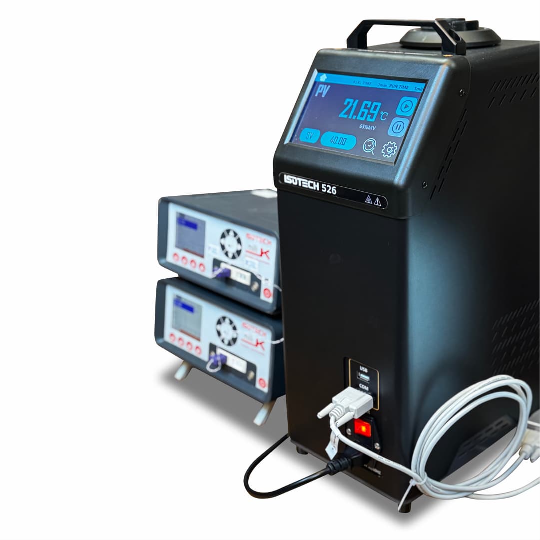 Model 526 calibrating temperature probes at ultra-low temperature